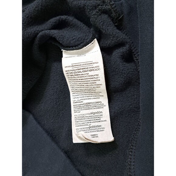 Under Armour Mens Medium Loose Hoodie Sweatshirt Gym Hustle Fleece Black Basic - Picture 5 of 8